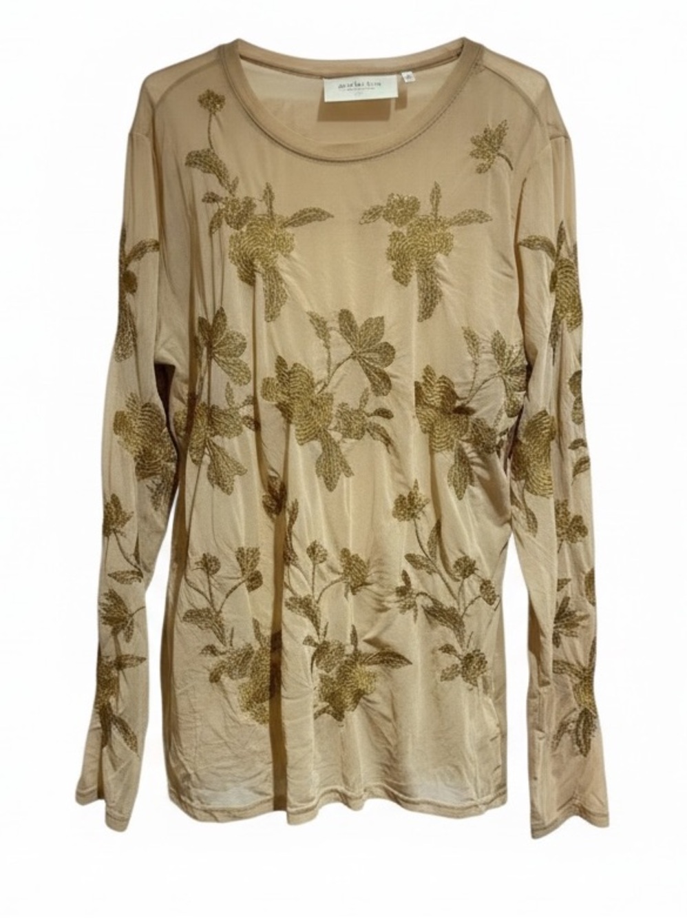 La Bellum sheer embroidered top